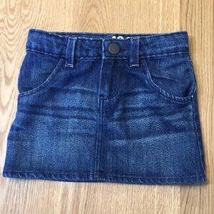 EUC babyGAP denim mini skirt